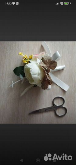 Бутоньерка для жениха свадебная