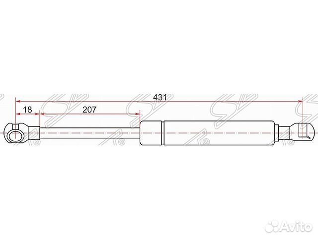 Амортизатор капота левыйправый Teana