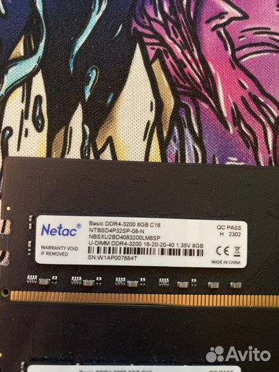 Оперативная память netac ddr4-3200 8gb C16 2шт