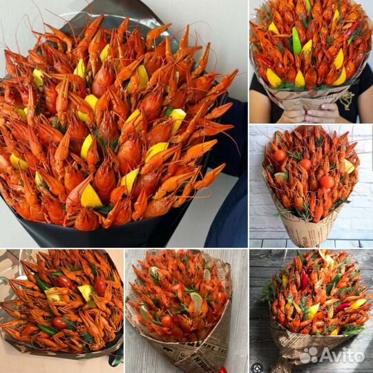 Мужской букет из раков