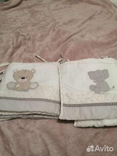 Бортики в кроватку mothercare