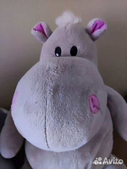 Мягкие игрушки Бегемот и Носорог