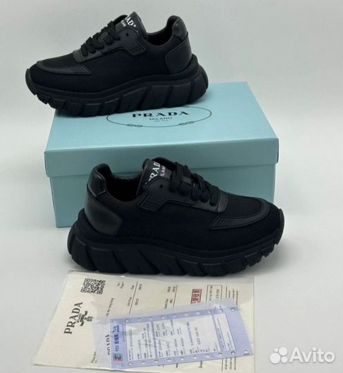 Кроссовки кеды prada