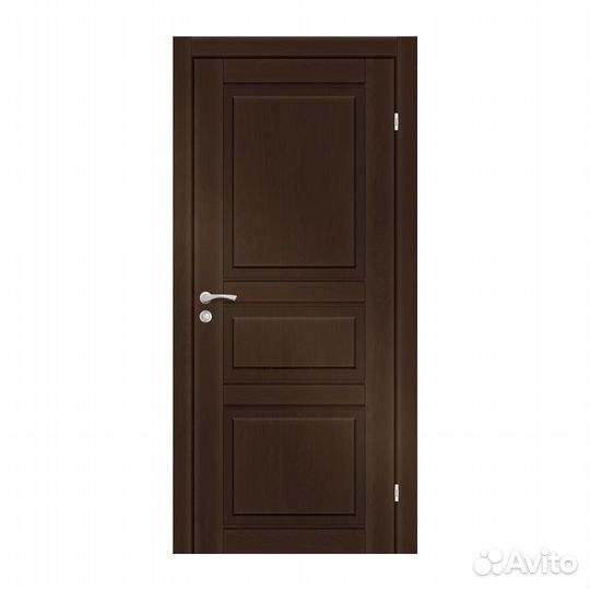 Полотно дверное Olovi Вермонт, дуб луго темный