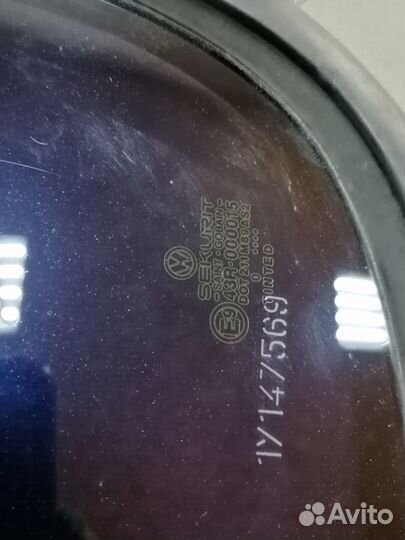 Стекло двери задней левой (форточка) для VW Polo 1