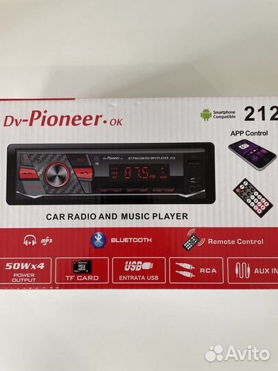 Новая автомагнитола pioneer с Bluetooth