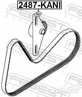Ролик натяжной приводного ремня 2487kani Febest