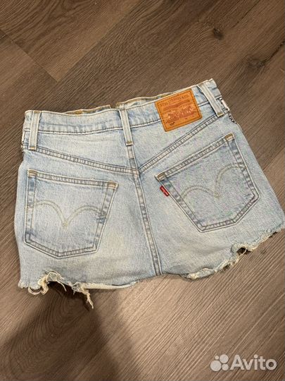 Джинсовые шорты levis xs