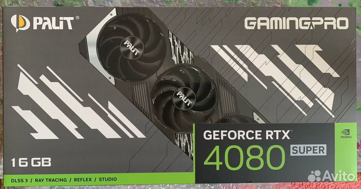 RTX 4080 Super Palit GamingPro (Новая, гарантия)