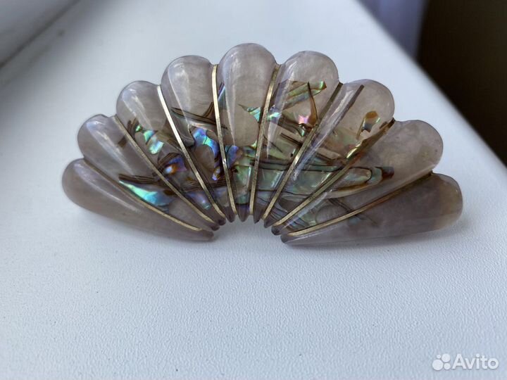 Винтажная зоколка с перламутром ракушки