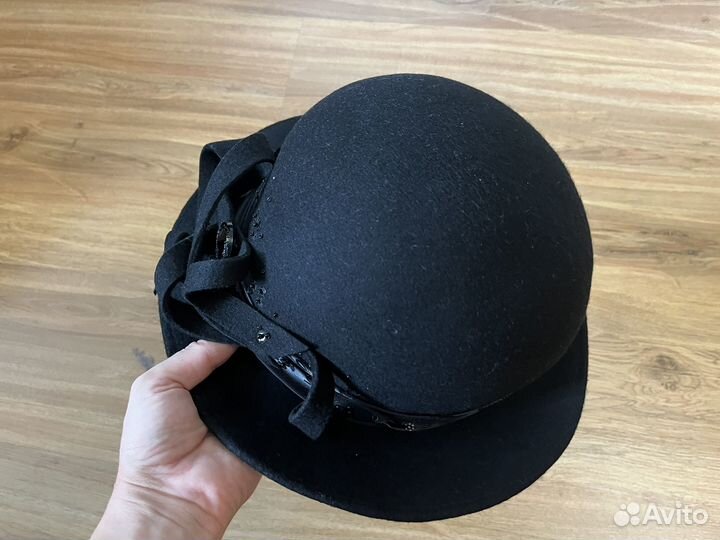 Шляпа женская черная