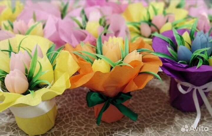 Бюджетные букеты из мыла. На 8 Марта. Разные