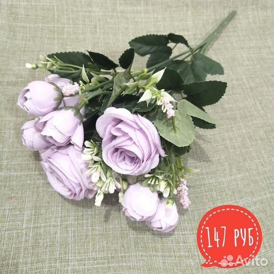 Искусственные цветы, веточки