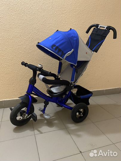 Детский трехколесный велосипед коляска