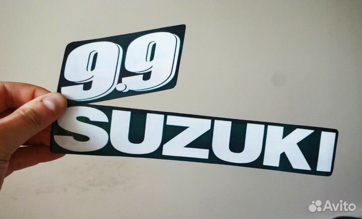 Наклейка на лодочный мотор 9.9