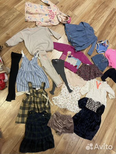 Вещи пакетом Zara на девочку 2-4 года