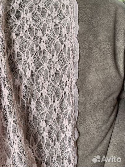 Чудесный ажурный трикотаж нежно розового цвета