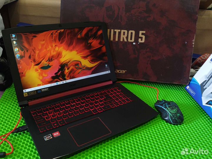 Игровой Acer (IPS/RyZ5-8ядр/RX560-4GB/10GB/SSD+1TB