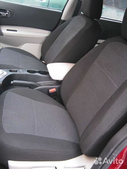 Чехлы Renault Logan с 2005-2013 Жаккард+Экокожа