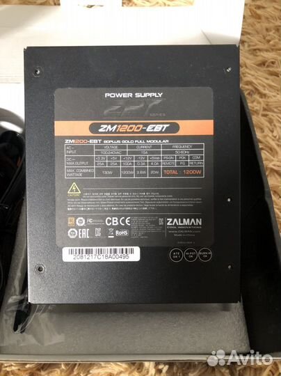 Блок питания Zalman ZM1200-EBT 1200Вт