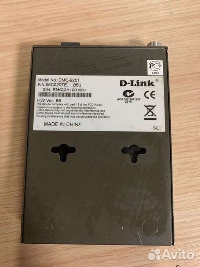 Медиа Конвертер D-Link DMC-920T