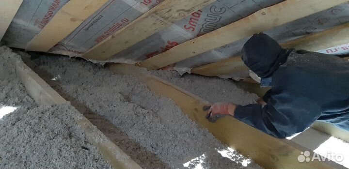 Эковата утепление/мансарда/ полы