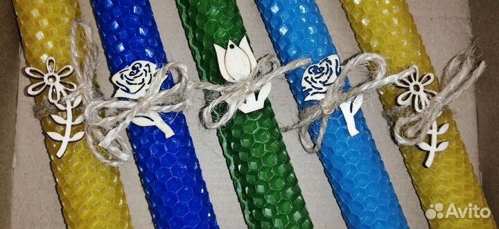 Свечи ручной работы из вощины