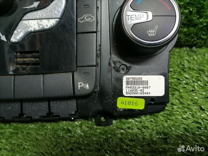Блок управления климат-контролем 30795265 Volvo S6