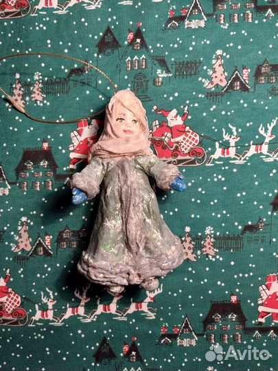 Ватные елочные игрушки