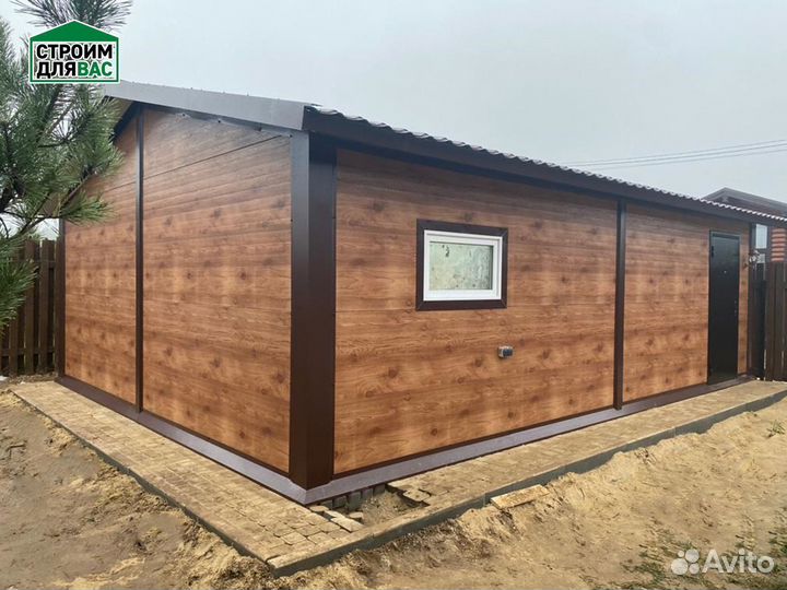 Гараж из сендвич панелей