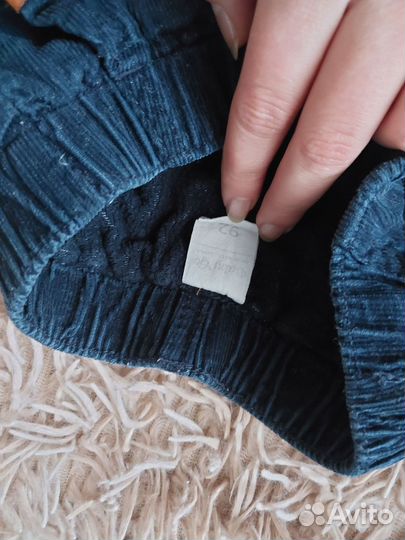 Брюки вельвет с утепление