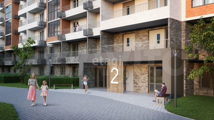 Квартира-студия, 22,7 м², 16/17 эт.