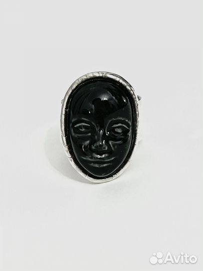 Кольцо Poison Drop Lab из черного фарфора