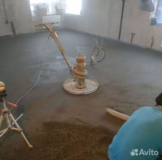 Механизированная полусухая стяжка пола
