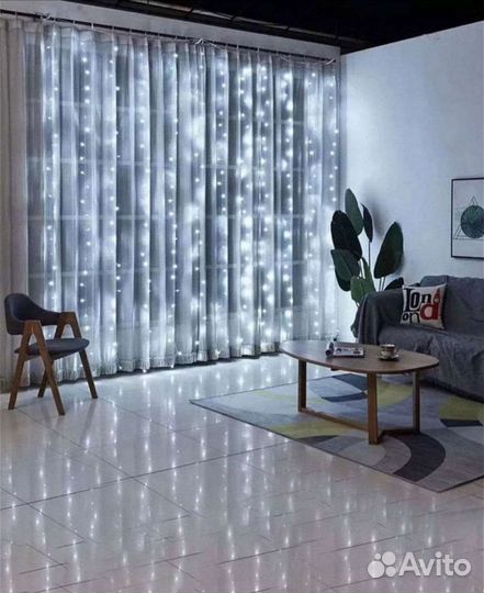 Гирлянда занавес