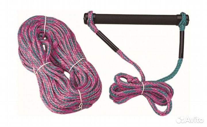 Фал буксировочный с ручкой 22.5 м катер лодку трос