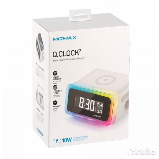 Часы Momax Q.Clock 2 Digital Clock с беспроводной