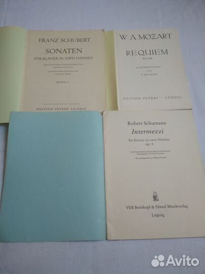 Ноты Шуберт Шуман Моцарт и др