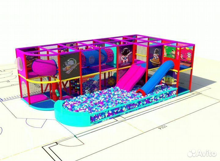 Детский стационарный лабиринт