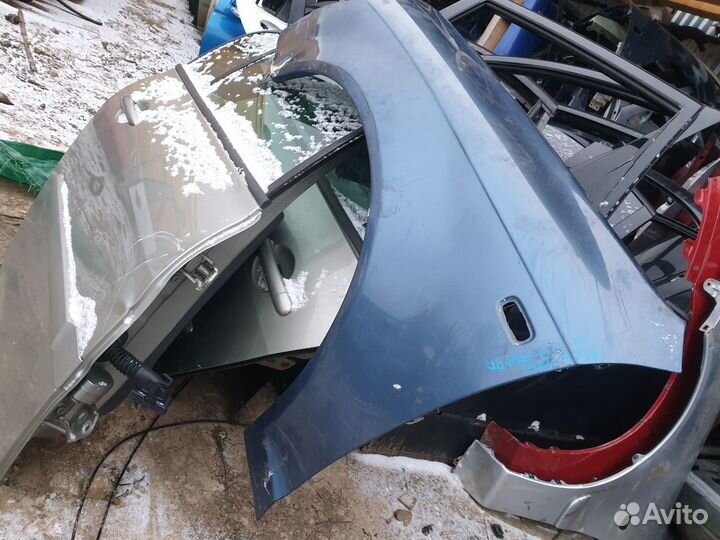 Крыло переднее левое Audi A6 C6 4F ауди а6 с6 сине