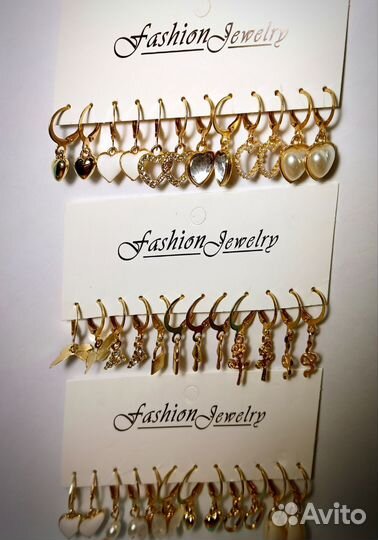 Сережки бижутерия