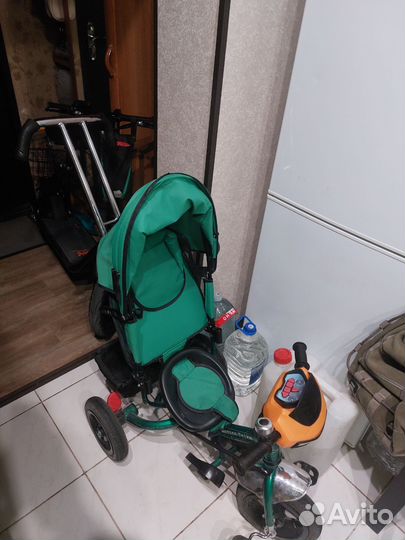 Детский велосипед с родительской ручкой