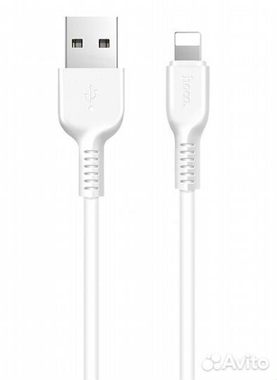 Кабель Lightning hoco X13 Easy lightning 1m white