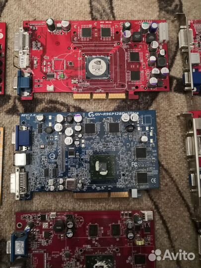Старая видеокарта AGP PCI