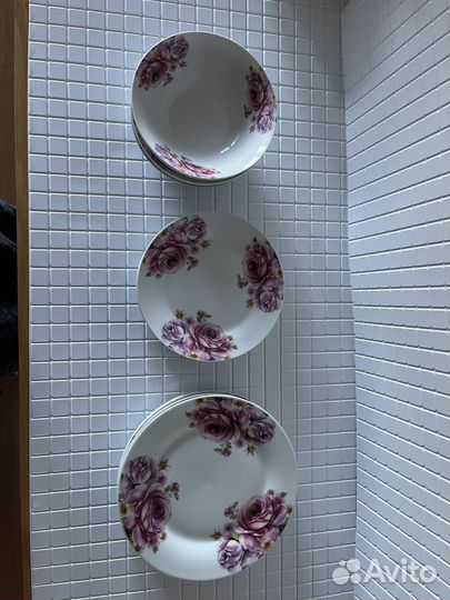 Тарелки набор на 6 персон (17шт)