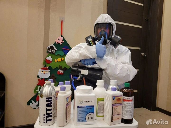 Уничтожение тараканов, клопов. Обработка участка