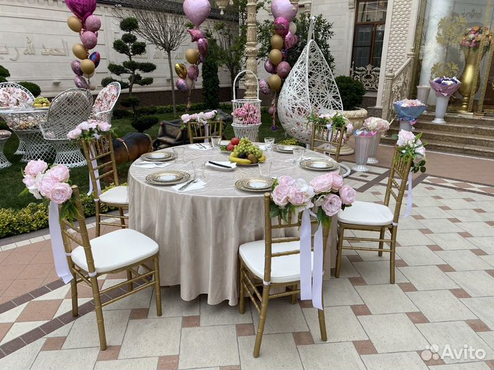 Прокат,аренда мебели текстиля и посуды