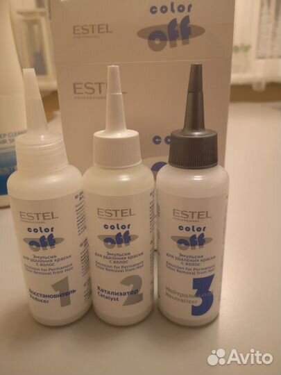 Смывка краски для волос Estel шампунь глуб очистки