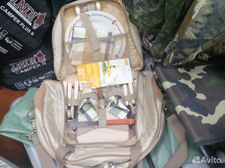 Набор посуды для пикника в сумке