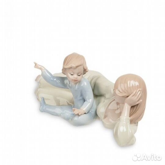 Девушка с Ребенком фарфор Pavone Статуэтка ru*152